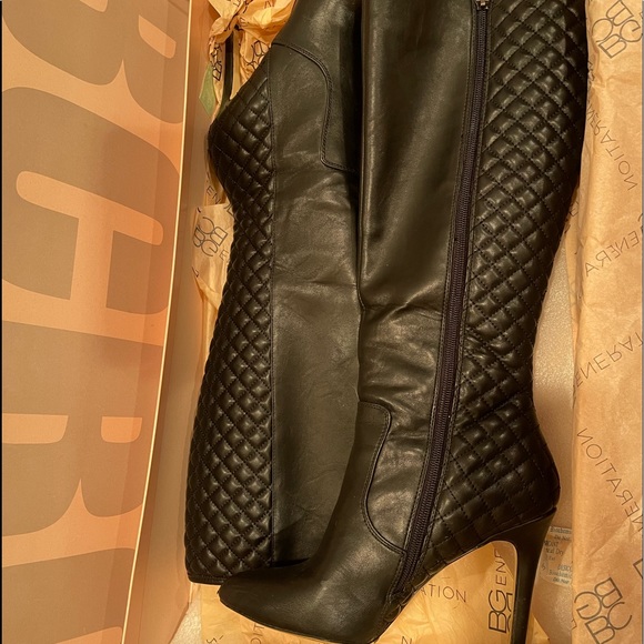 BCBG Shoes - Black Nappa stretch boots BG- Beasley BCBG